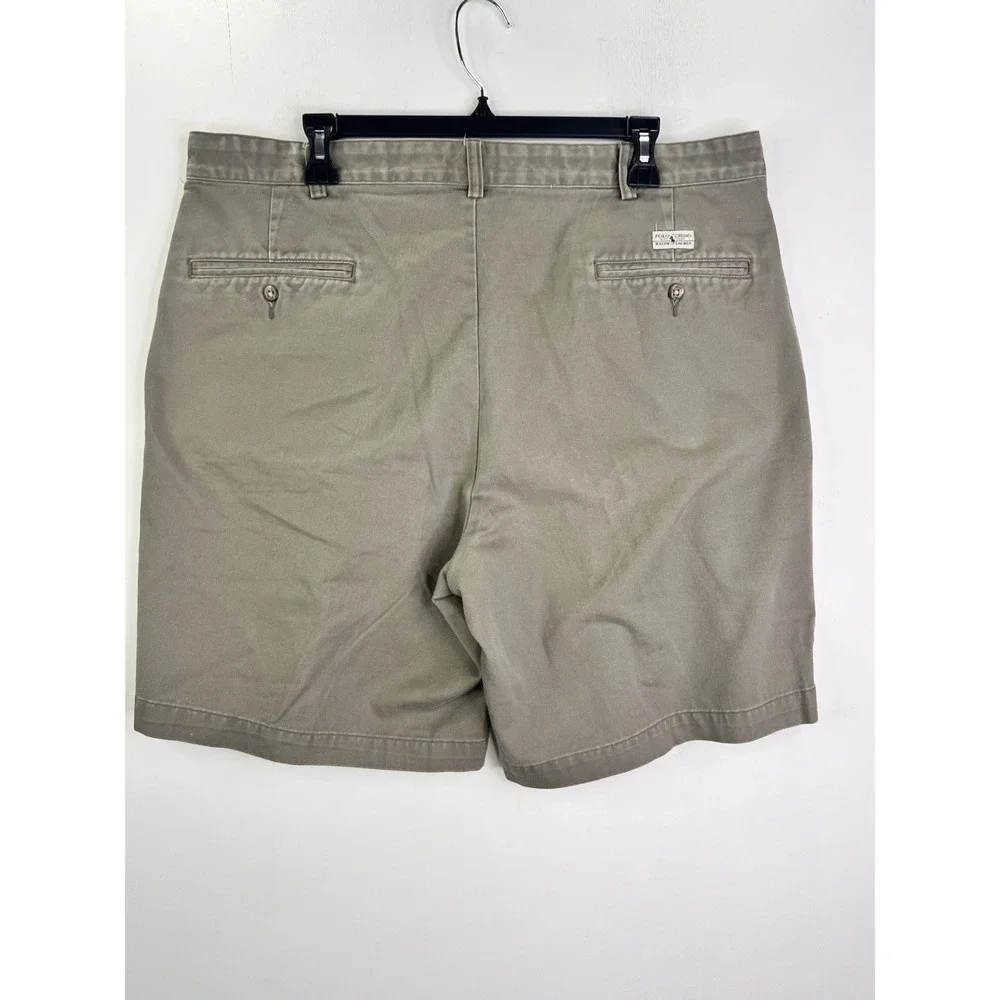 Vintage‎ Polo Ralph Lauren Shorts Men's 36 Gray Pleated Preppy 8